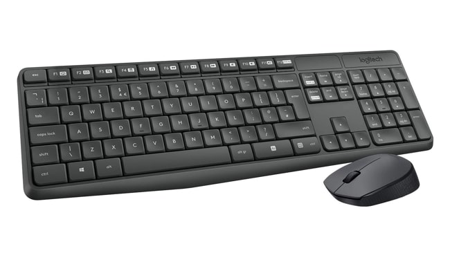 Top wireless keyboard and mouse combo